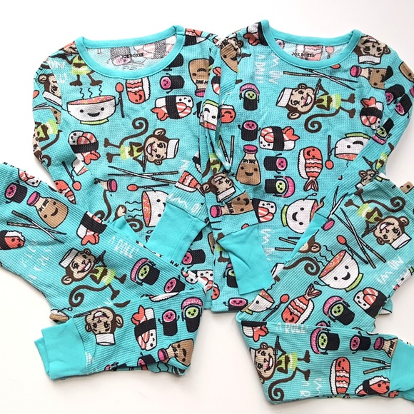 Lot Of 3 New Joe Boxer Size 4//5 Footed Pajamas Skulls Flames Youth Boys Or Girls